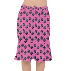 Girl Face Pink Mermaid Skirt by snowwhitegirl