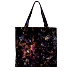 Amethyst Zipper Grocery Tote Bag by WensdaiAmbrose