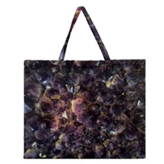 Amethyst Zipper Large Tote Bag by WensdaiAmbrose