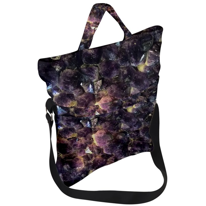 Amethyst Fold Over Handle Tote Bag