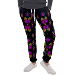 Roses As Lotus Flowers Decorative Men s Jogger Sweatpants by pepitasart