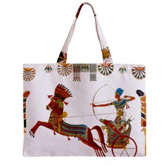 Egypt Egyptian Pharaonic Horses Zipper Mini Tote Bag by Sapixe