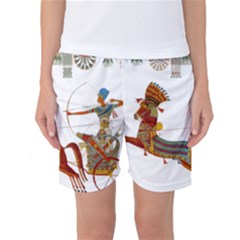 Egypt Egyptian Pharaonic Horses Women s Basketball Shorts by Sapixe