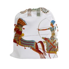 Egypt Egyptian Pharaonic Horses Drawstring Pouch (xxl) by Sapixe