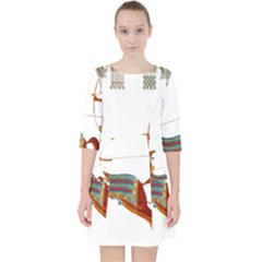 Egypt Egyptian Pharaonic Horses Pocket Dress by Sapixe