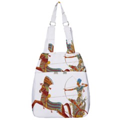 Egypt Egyptian Pharaonic Horses Center Zip Backpack by Sapixe