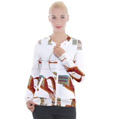 Egypt Egyptian Pharaonic Horses Casual Zip Up Jacket