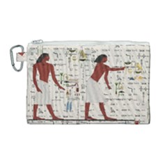 Egyptian Design Men Worker Slaves Canvas Cosmetic Bag (large) by Sapixe