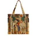 Egyptian Man Sun God Ra Amun Zipper Grocery Tote Bag View2