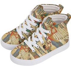 Egyptian Man Sun God Ra Amun Kids  Hi-top Skate Sneakers by Sapixe