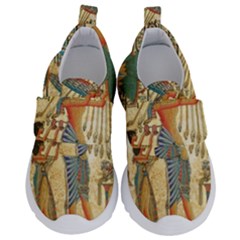 Egyptian Man Sun God Ra Amun Kids  Velcro No Lace Shoes by Sapixe