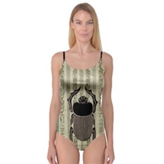 Egyptian Design Beetle Camisole Leotard  by Sapixe