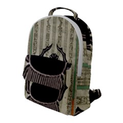 Egyptian Design Beetle Flap Pocket Backpack (large) by Sapixe