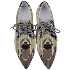 Egyptian Design Beetle Pointed Oxford Shoes