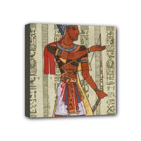 Egyptian Design Man Royal Mini Canvas 4  X 4  (stretched) by Sapixe