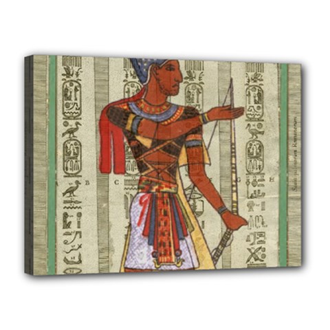 Egyptian Design Man Royal Canvas 16  X 12  (stretched) by Sapixe