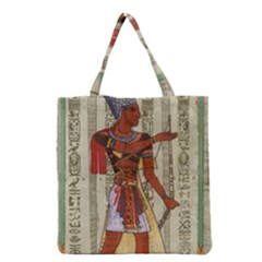 Egyptian Design Man Royal Grocery Tote Bag by Sapixe