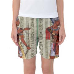 Egyptian Design Man Royal Women s Basketball Shorts by Sapixe