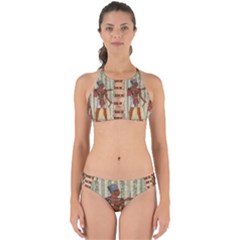 Egyptian Design Man Royal Perfectly Cut Out Bikini Set by Sapixe