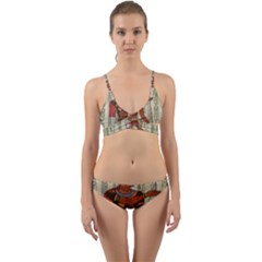 Egyptian Design Man Royal Wrap Around Bikini Set by Sapixe