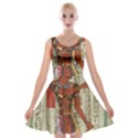 Egyptian Design Man Royal Velvet Skater Dress View1