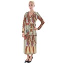 Egyptian Design Man Royal Velvet Maxi Wrap Dress View1