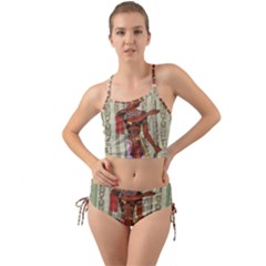 Egyptian Design Man Royal Mini Tank Bikini Set by Sapixe