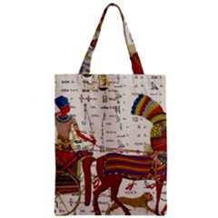 Egyptian Tutunkhamun Pharaoh Design Zipper Classic Tote Bag by Sapixe