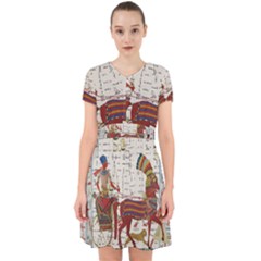 Egyptian Tutunkhamun Pharaoh Design Adorable In Chiffon Dress by Sapixe