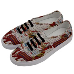 Egyptian Tutunkhamun Pharaoh Design Men s Classic Low Top Sneakers by Sapixe