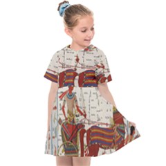 Egyptian Tutunkhamun Pharaoh Design Kids  Sailor Dress by Sapixe