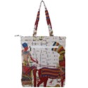 Egyptian Tutunkhamun Pharaoh Design Double Zip Up Tote Bag View2