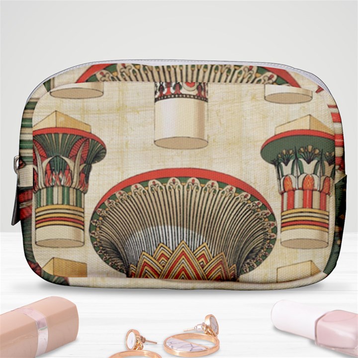 Egyptian Architecture Column Make Up Pouch (Small)