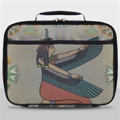 Egyptian Woman Wings Design Full Print Lunch Bag by Sapixe