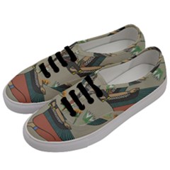 Egyptian Woman Wings Design Men s Classic Low Top Sneakers by Sapixe