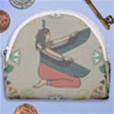 Egyptian Woman Wings Design Horseshoe Style Canvas Pouch View1