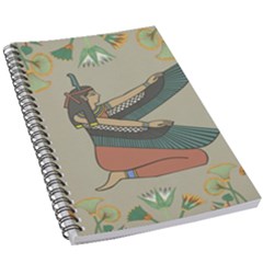 Egyptian Woman Wings Design 5.5  x 8.5  Notebook