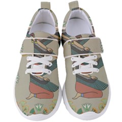 Egyptian Woman Wings Design Women s Velcro Strap Shoes