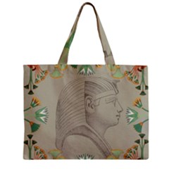 Pharaoh Egyptian Design Man King Zipper Mini Tote Bag by Sapixe