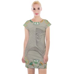 Pharaoh Egyptian Design Man King Cap Sleeve Bodycon Dress by Sapixe