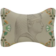 Pharaoh Egyptian Design Man King Seat Head Rest Cushion by Sapixe