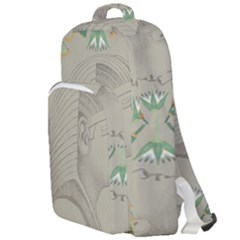 Pharaoh Egyptian Design Man King Double Compartment Backpack by Sapixe