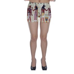 Egyptian Design Man Woman Priest Skinny Shorts by Sapixe