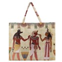 Egyptian Design Man Woman Priest Zipper Large Tote Bag View1