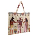 Egyptian Design Man Woman Priest Zipper Large Tote Bag View2