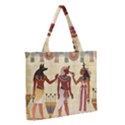 Egyptian Design Man Woman Priest Zipper Medium Tote Bag View2