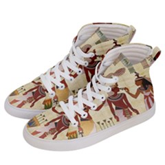 Egyptian Design Man Woman Priest Men s Hi-top Skate Sneakers by Sapixe