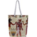 Egyptian Design Man Woman Priest Full Print Rope Handle Tote (Small) View2