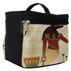 Egyptian Design Man Woman Priest Make Up Travel Bag (small) by Sapixe