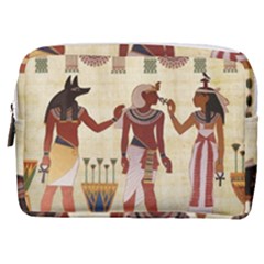 Egyptian Design Man Woman Priest Make Up Pouch (medium) by Sapixe